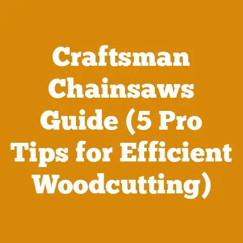 Craftsman Chainsaws Guide (5 Pro Tips for Efficient Woodcutting)
