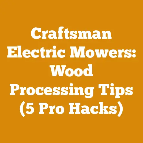 Craftsman Electric Mowers: Wood Processing Tips (5 Pro Hacks)