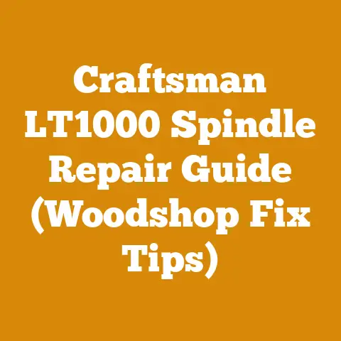 Craftsman LT1000 Spindle Repair Guide (Woodshop Fix Tips)
