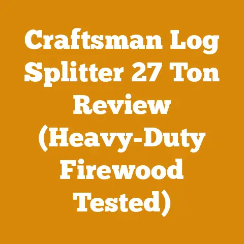 Craftsman Log Splitter 27 Ton Review (Heavy-Duty Firewood Tested)