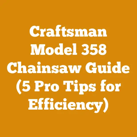Craftsman Model 358 Chainsaw Guide (5 Pro Tips for Efficiency)