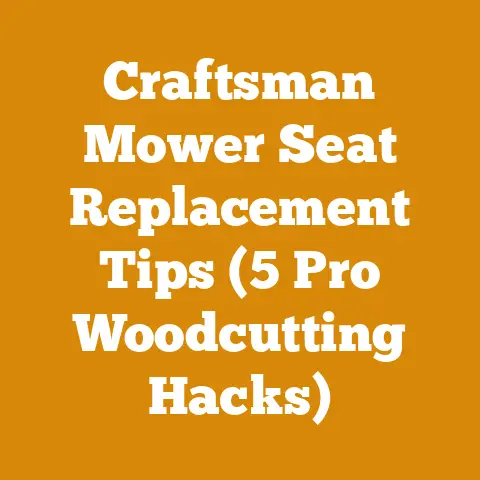 Craftsman Mower Seat Replacement Tips (5 Pro Woodcutting Hacks)