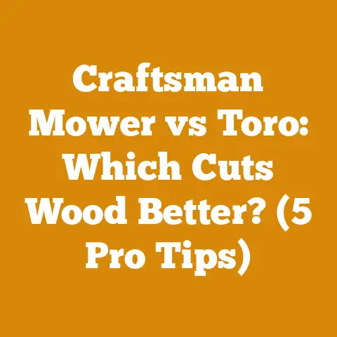 Craftsman Mower vs Toro: Which Cuts Wood Better? (5 Pro Tips)