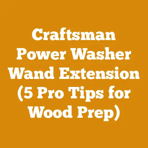 Craftsman Power Washer Wand Extension (5 Pro Tips for Wood Prep)