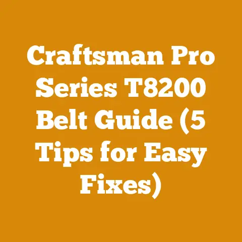 Craftsman Pro Series T8200 Belt Guide (5 Tips for Easy Fixes)