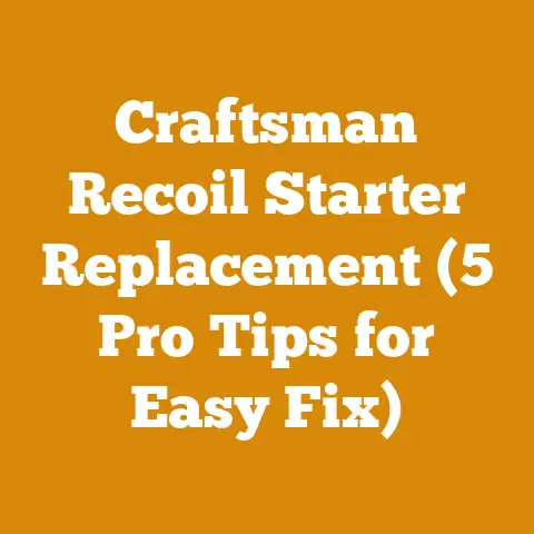 Craftsman Recoil Starter Replacement (5 Pro Tips for Easy Fix)