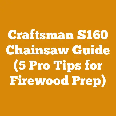 Craftsman S160 Chainsaw Guide (5 Pro Tips for Firewood Prep)