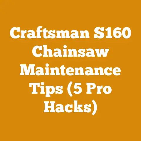 Craftsman S160 Chainsaw Maintenance Tips (5 Pro Hacks)