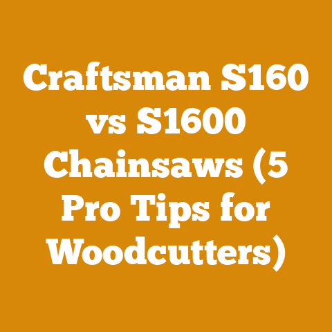 Craftsman S160 vs S1600 Chainsaws (5 Pro Tips for Woodcutters)