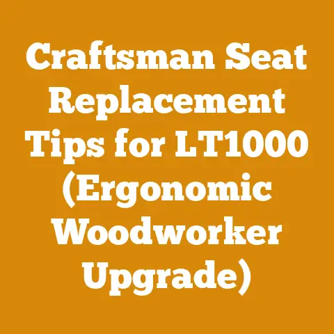 Craftsman Seat Replacement Tips for LT1000 (Ergonomic Woodworker Upgrade)