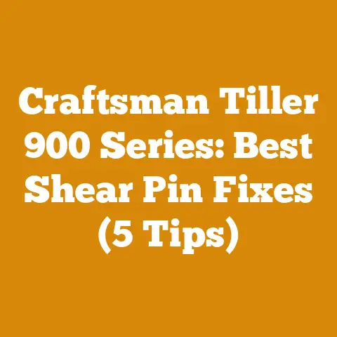 Craftsman Tiller 900 Series: Best Shear Pin Fixes (5 Tips)