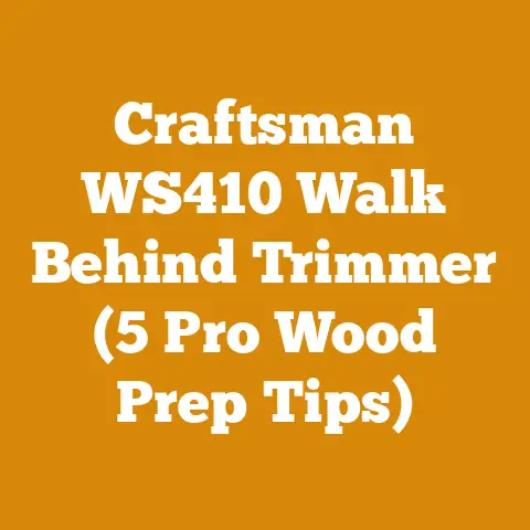 Craftsman WS410 Walk Behind Trimmer (5 Pro Wood Prep Tips)
