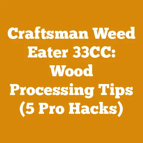 Craftsman Weed Eater 33CC: Wood Processing Tips (5 Pro Hacks)