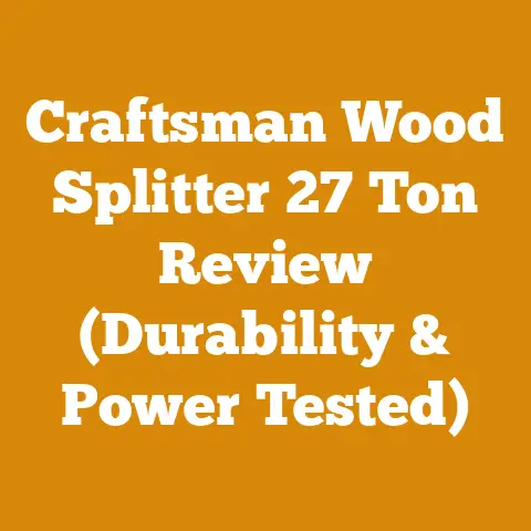 Craftsman Wood Splitter 27 Ton Review (Durability & Power Tested)