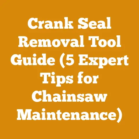 Crank Seal Removal Tool Guide (5 Expert Tips for Chainsaw Maintenance)