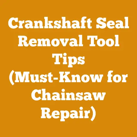 Crankshaft Seal Removal Tool Tips (Must-Know for Chainsaw Repair)