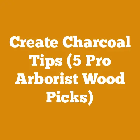 Create Charcoal Tips (5 Pro Arborist Wood Picks)