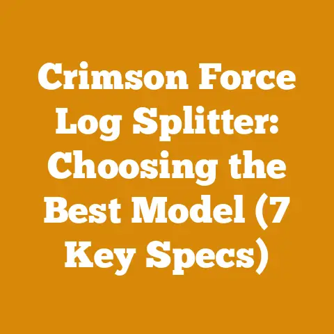 Crimson Force Log Splitter: Choosing the Best Model (7 Key Specs)