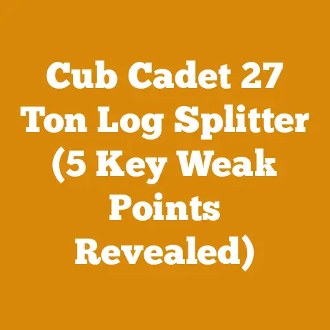 Cub Cadet 27 Ton Log Splitter (5 Key Weak Points Revealed)