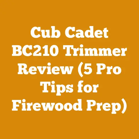 Cub Cadet BC210 Trimmer Review (5 Pro Tips for Firewood Prep)