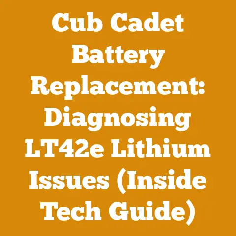 Cub Cadet Battery Replacement: Diagnosing LT42e Lithium Issues (Inside Tech Guide)