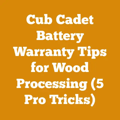 Cub Cadet Battery Warranty Tips for Wood Processing (5 Pro Tricks)