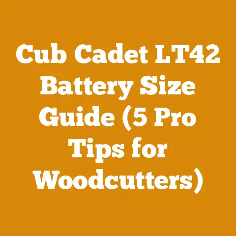 Cub Cadet LT42 Battery Size Guide (5 Pro Tips for Woodcutters)