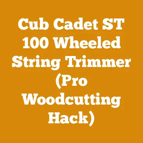Cub Cadet ST 100 Wheeled String Trimmer (Pro Woodcutting Hack)
