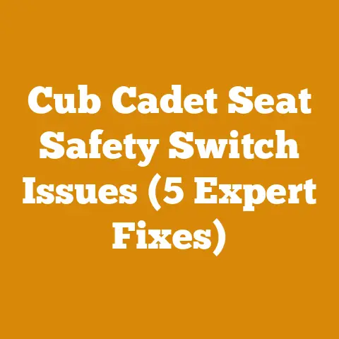 Cub Cadet Seat Safety Switch Issues (5 Expert Fixes)