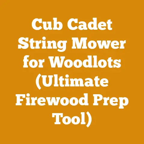 Cub Cadet String Mower for Woodlots (Ultimate Firewood Prep Tool)