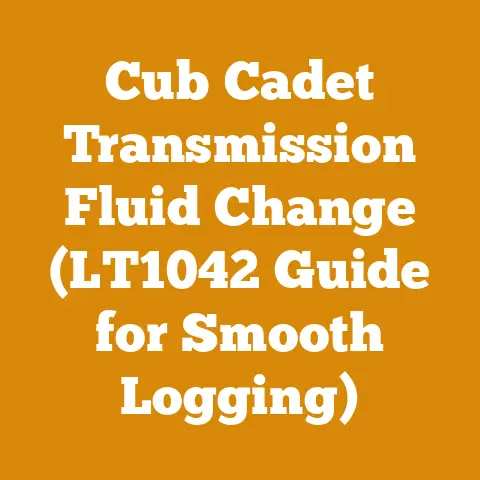 Cub Cadet Transmission Fluid Change (LT1042 Guide for Smooth Logging)