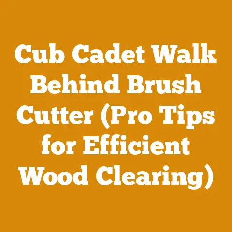 Cub Cadet Walk Behind Brush Cutter (Pro Tips for Efficient Wood Clearing)