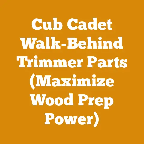 Cub Cadet Walk-Behind Trimmer Parts (Maximize Wood Prep Power)