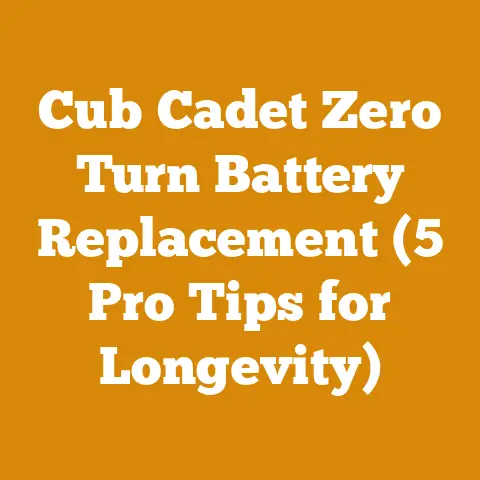 Cub Cadet Zero Turn Battery Replacement (5 Pro Tips for Longevity)