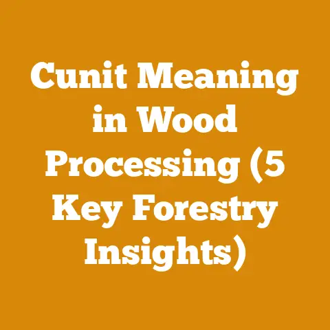 Cunit Meaning in Wood Processing (5 Key Forestry Insights)