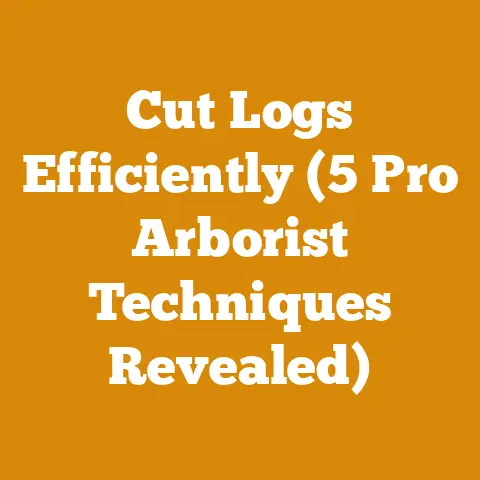 Cut Logs Efficiently (5 Pro Arborist Techniques Revealed)