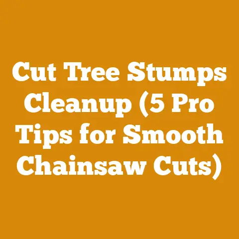 Cut Tree Stumps Cleanup (5 Pro Tips for Smooth Chainsaw Cuts)