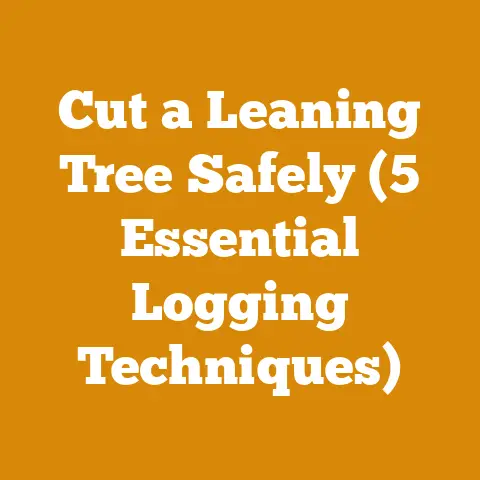 Cut a Leaning Tree Safely (5 Essential Logging Techniques)
