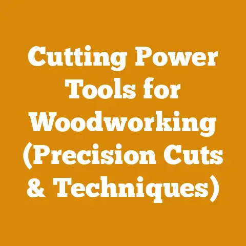 Cutting Power Tools for Woodworking (Precision Cuts & Techniques)