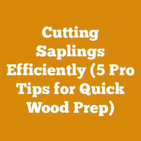 Cutting Saplings Efficiently (5 Pro Tips for Quick Wood Prep)