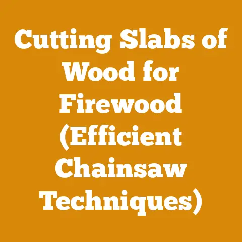 Cutting Slabs of Wood for Firewood (Efficient Chainsaw Techniques)