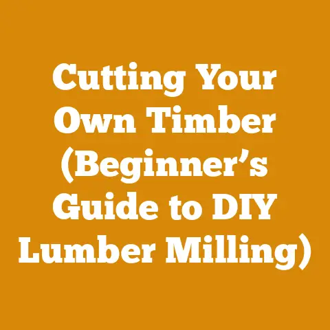 Cutting Your Own Timber (Beginner’s Guide to DIY Lumber Milling)