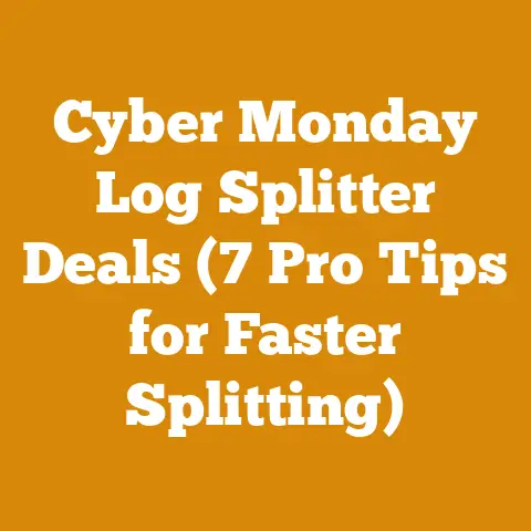 Cyber Monday Log Splitter Deals (7 Pro Tips for Faster Splitting)