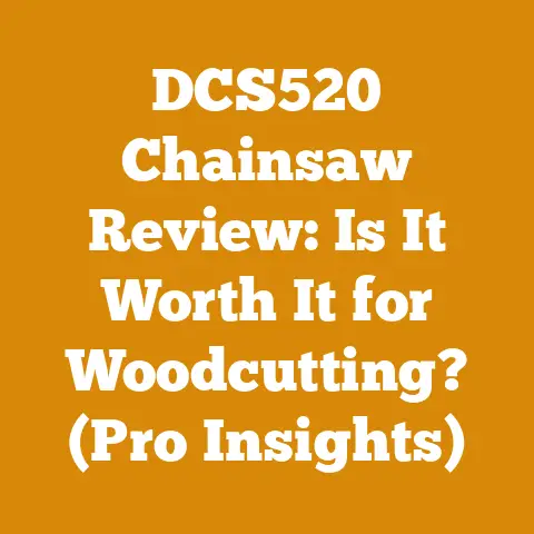 DCS520 Chainsaw Review: Is It Worth It for Woodcutting? (Pro Insights)