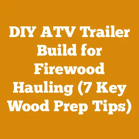 DIY ATV Trailer Build for Firewood Hauling (7 Key Wood Prep Tips)