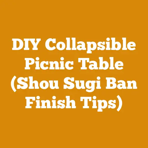 DIY Collapsible Picnic Table (Shou Sugi Ban Finish Tips)