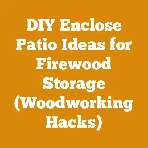 DIY Enclose Patio Ideas for Firewood Storage (Woodworking Hacks)
