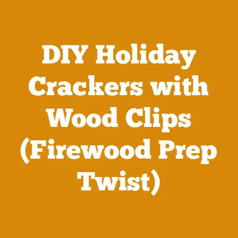 DIY Holiday Crackers with Wood Clips (Firewood Prep Twist)