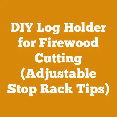 DIY Log Holder for Firewood Cutting (Adjustable Stop Rack Tips)