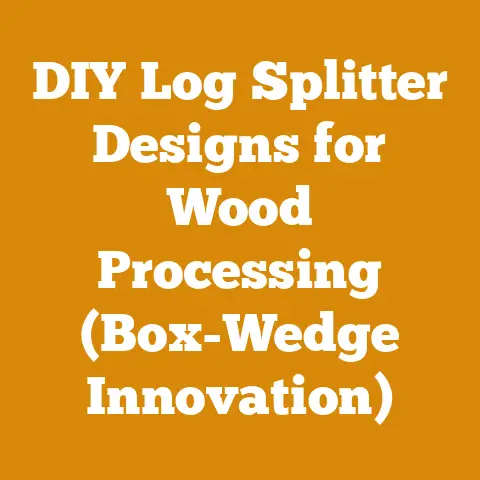 DIY Log Splitter Designs for Wood Processing (Box-Wedge Innovation)